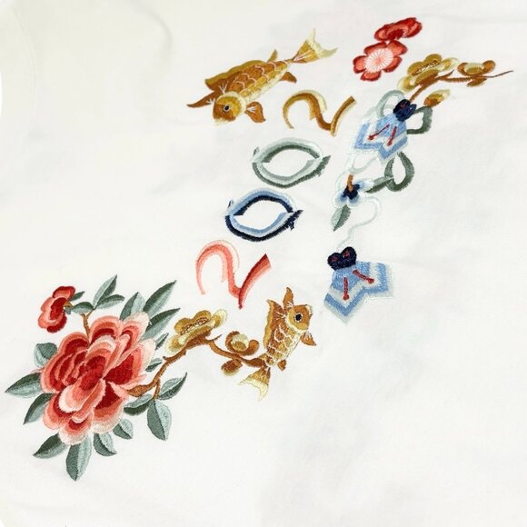 Christian Dior Vintage 2002 Goldfish Floral Embroidery Tank Top #38 [106424] - Picture 10 of 14